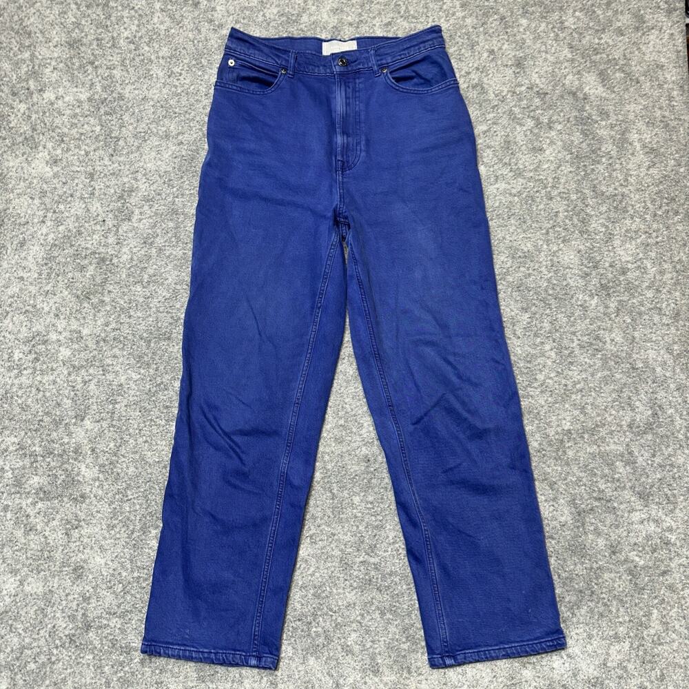 Everlane The Way High Jean Straight Jeans Women's Size 28R Purple Denim